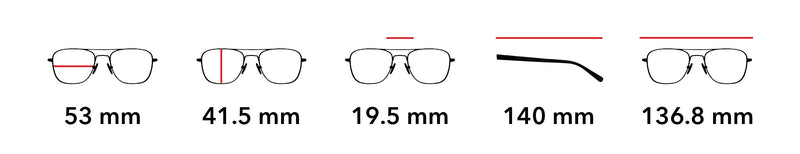 Frame measurements diagram