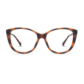 HN55TOR10, HN55TOR15, HN55TOR20, HN55TOR25, HN55TOR30 - Round tortoise frame with a glossy finish and clear lenses.