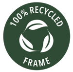 100% recycled frame