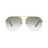 Muse-M Readers READING GLASSES LOOK OPTIC Reader Gold Green Gradient Tint +1.00