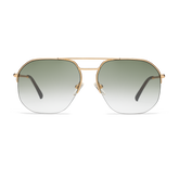 Muse Tints Sunglasses LOOK OPTIC Gold Green Gradient Tint No Magnification