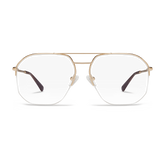 Muse Blue Light BLUE LIGHT READING GLASSES LOOK OPTIC Gold +0.00