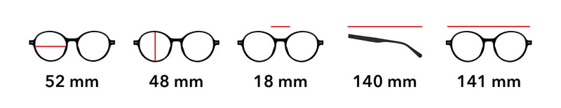 Frame measurements diagram
