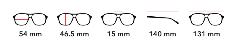 Frame measurements diagram
