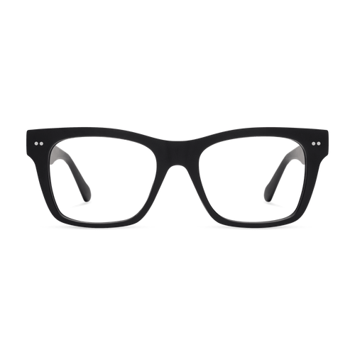 CO70PBLK10, CO70PBLK15, CO70PBLK20, CO70PBLK25, CO70PBLK30 - Black rectangle glasses with a matte finish and clear lenses.