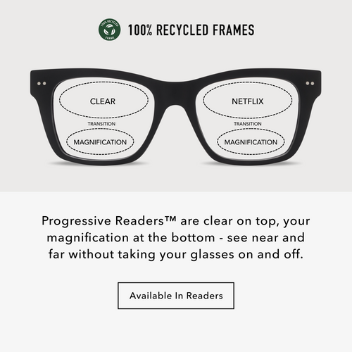 CO70PBLK10, CO70PBLK15, CO70PBLK20, CO70PBLK25, CO70PBLK30 - Black rectangular eyeglasses with a matte finish and clear lenses.