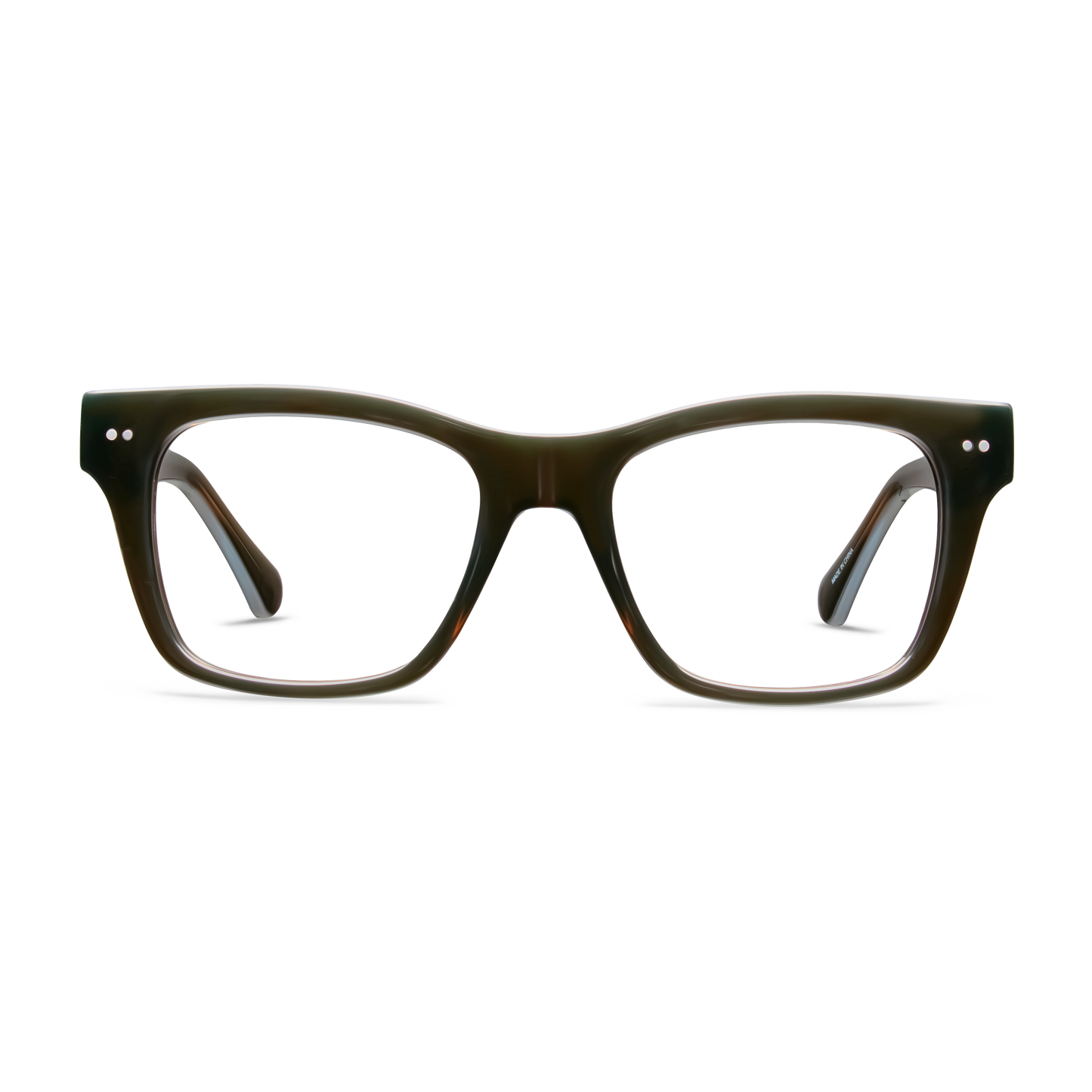 Cosmo Progressives Eyeglass Frames LOOK OPTIC (Shiny Forest Green) +1.00 