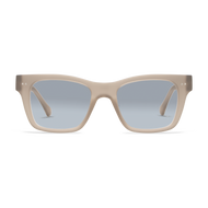 Cosmo Progressives Eyeglass Frames LOOK OPTIC Taupe Blue Tint +1.00 