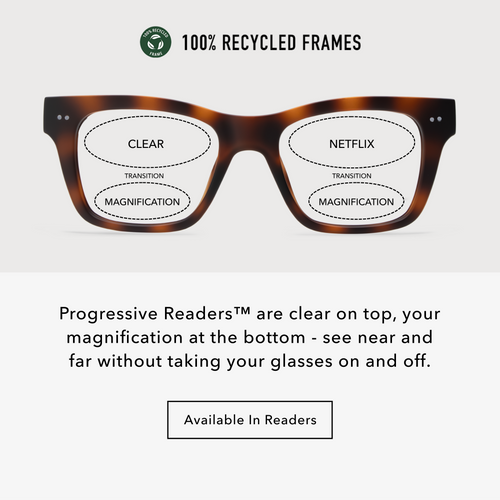 CO70PTOR10, CO70PTOR15, CO70PTOR20, CO70PTOR25, CO70PTOR30 - Brown tortoiseshell rectangle frames with clear lenses.