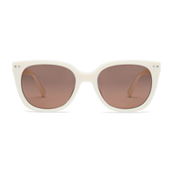 Evita Sun Sunglasses LOOK OPTIC Shiny Bone No Magnification