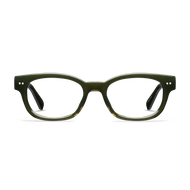 Keaton Blue Light BLUE LIGHT READING GLASSES LOOK OPTIC Shiny Forest Green +0.00