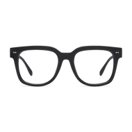 LA41PBLK10, LA41PBLK15, LA41PBLK20, LA41PBLK25, LA41PBLK30 - Square black eyeglass frames with clear lenses.
