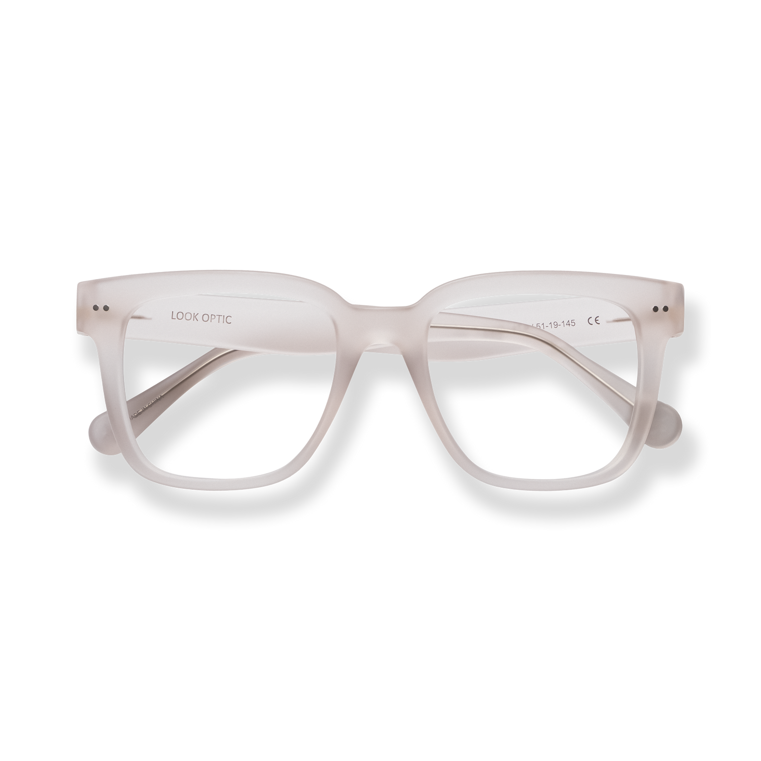 
White cat-eye reading glasses with clear lenses and subtle metal details.