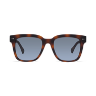 LA40XTOR10, LA40XTOR15, LA40XTOR20, LA40XTOR25 - Square tortoise frames with a glossy finish and blue grey tinted lenses.