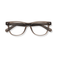 
Tortoiseshell rectangular reading glasses with clear lenses and dark gradient accents.