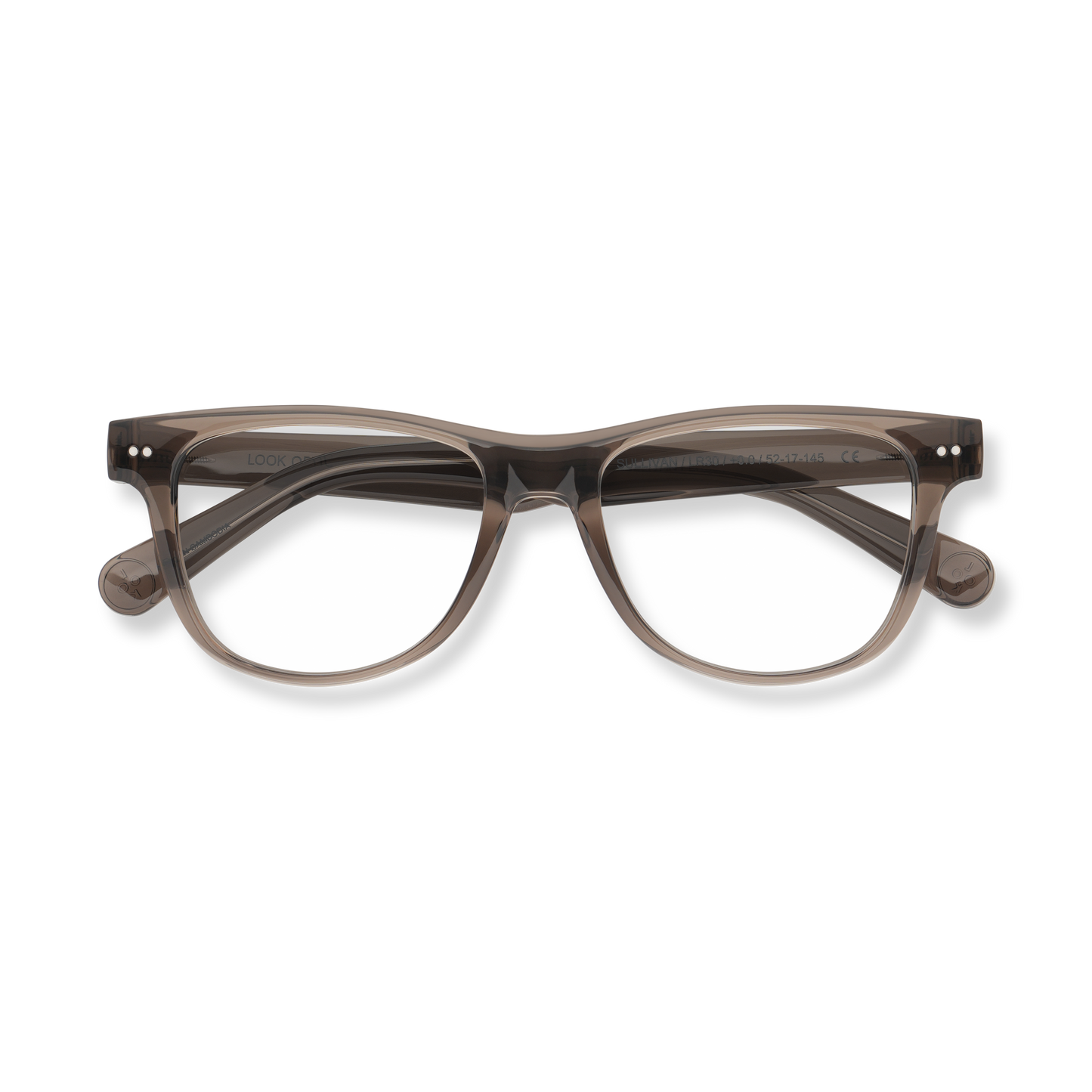 
Tortoiseshell rectangular reading glasses with clear lenses and dark gradient accents.