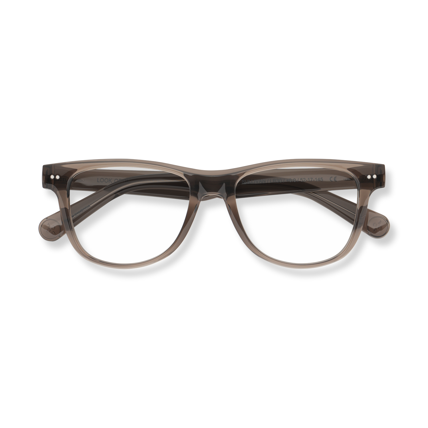 
Tortoiseshell rectangular reading glasses with clear lenses and dark gradient accents.