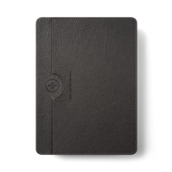 
A grey rectangular case with rounded corners and a textured finish.