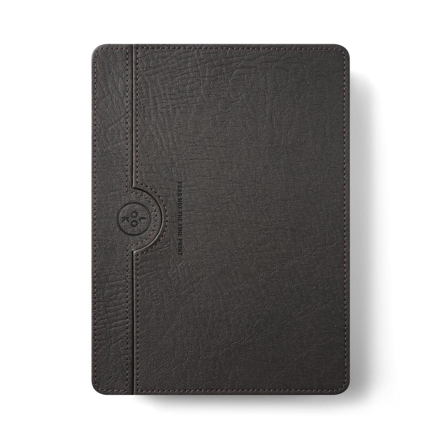 
A grey rectangular case with rounded corners and a textured finish.
