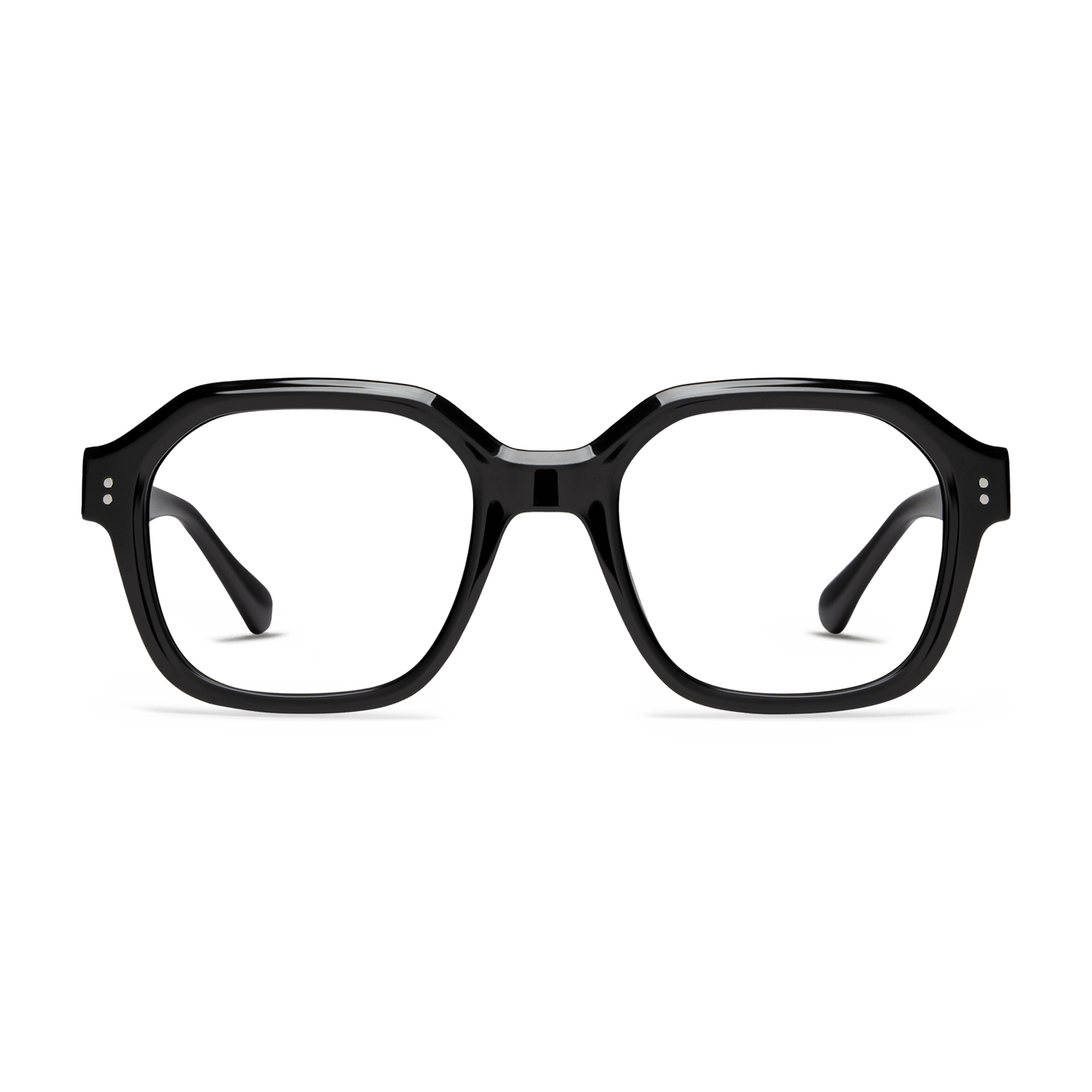 Uma Blue Light BLUE LIGHT READING GLASSES LOOK OPTIC Shiny Black 0.00