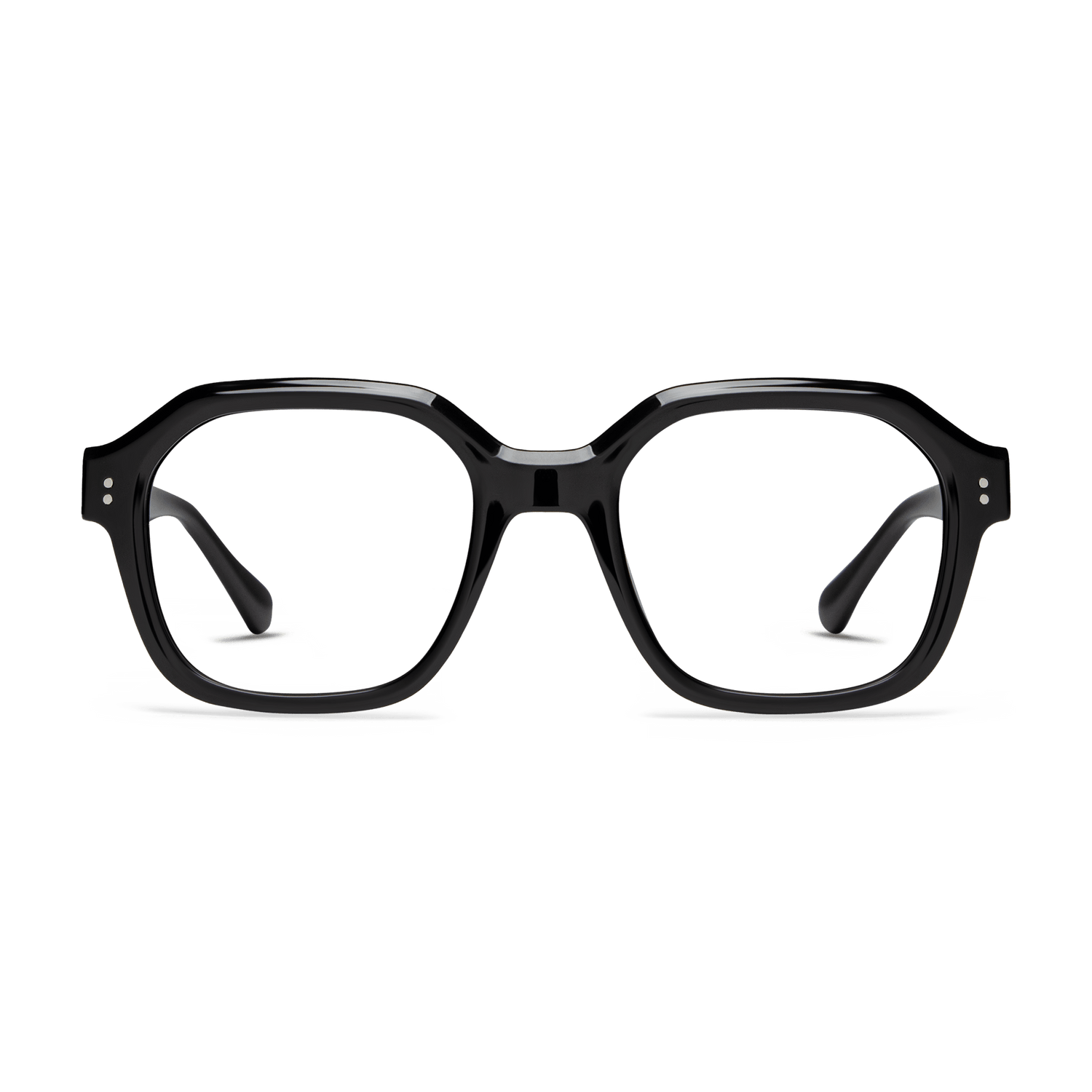 Uma Readers READING GLASSES LOOK OPTIC Shiny Black 1.00