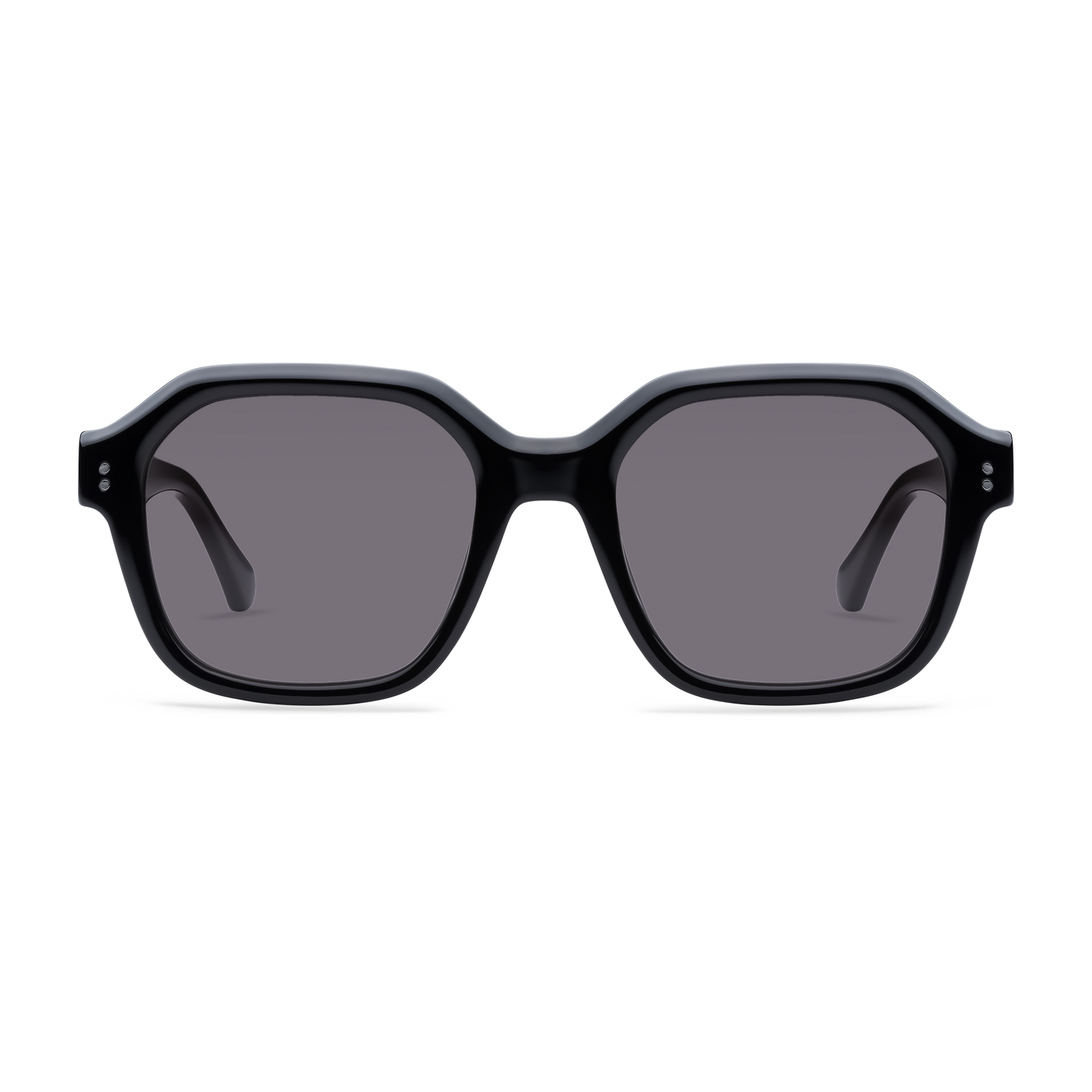Uma Sun Sunglasses LOOK OPTIC Sunglasses Shiny Black No Magnification