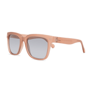 LA40XCHA10, LA40XCHA15, LA40XCHA20, LA40XCHA25 - Square champagne frames with a translucent finish and light gray lenses.