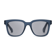 LA40XNAV10, LA40XNAV15, LA40XNAV20, LA40XNAV25 - Square navy frames with a matte finish and lightly tinted gray lenses.