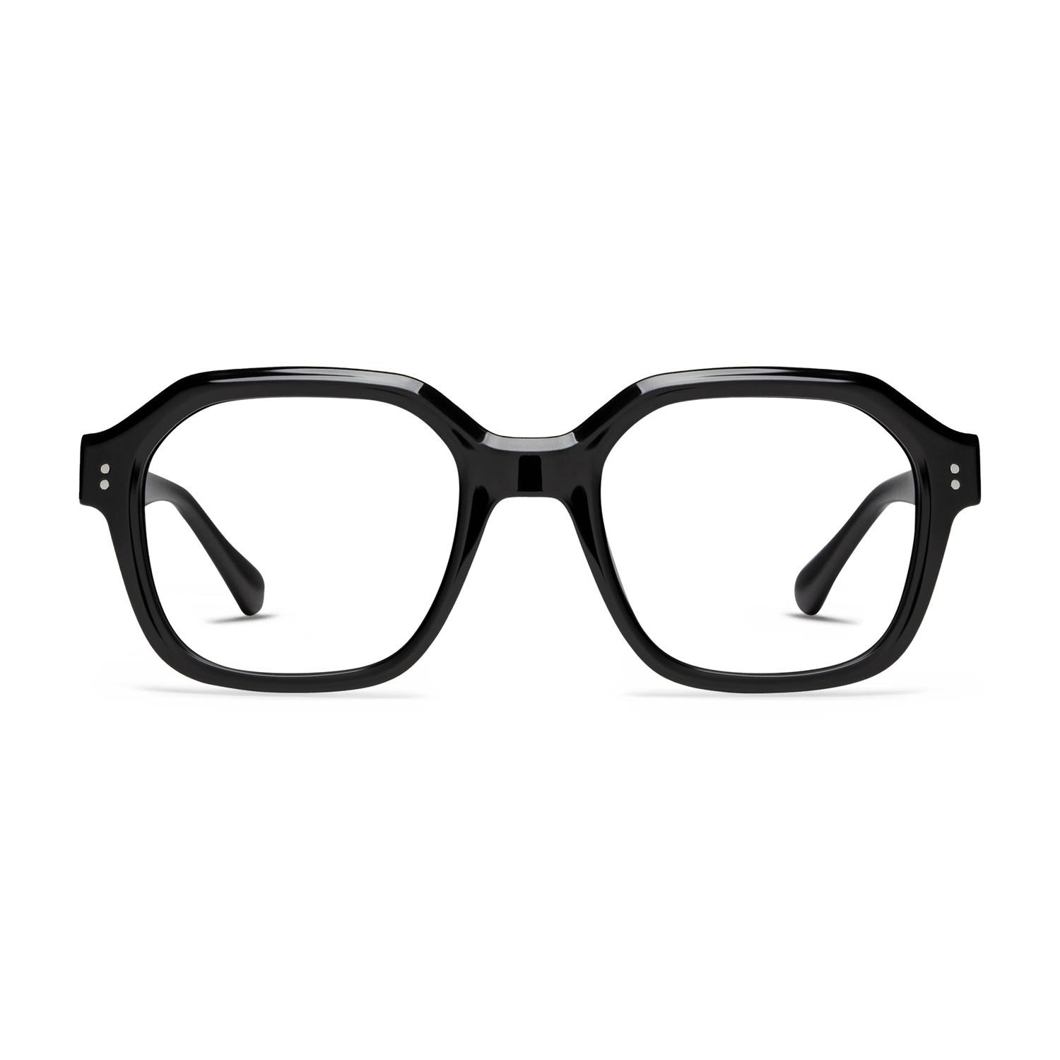 Uma Readers READING GLASSES LOOK OPTIC Shiny Black +1.00 